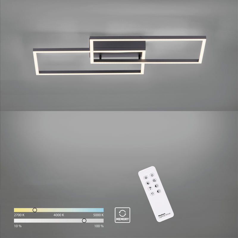 Plafoniera Paul Neuhaus IVEN 2xLED Negru
