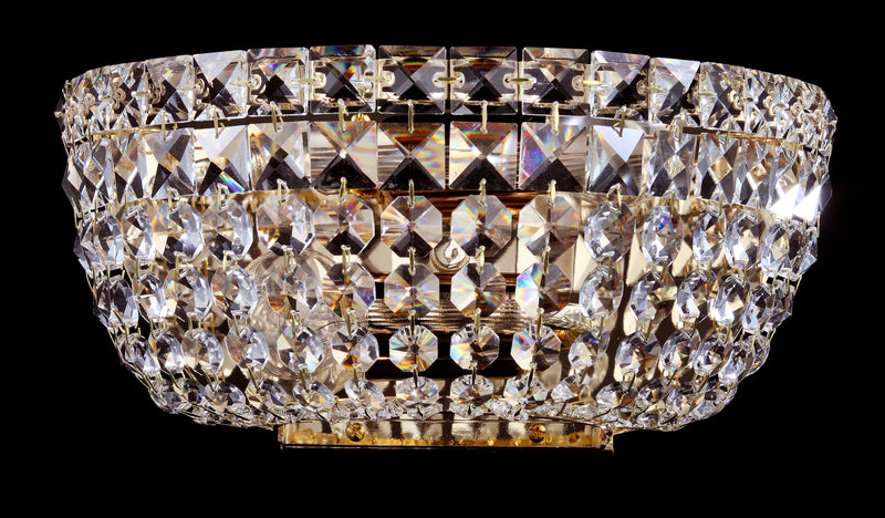 Aplica Cristal Maytoni Classic Basfor Auriu antic, 2XE14