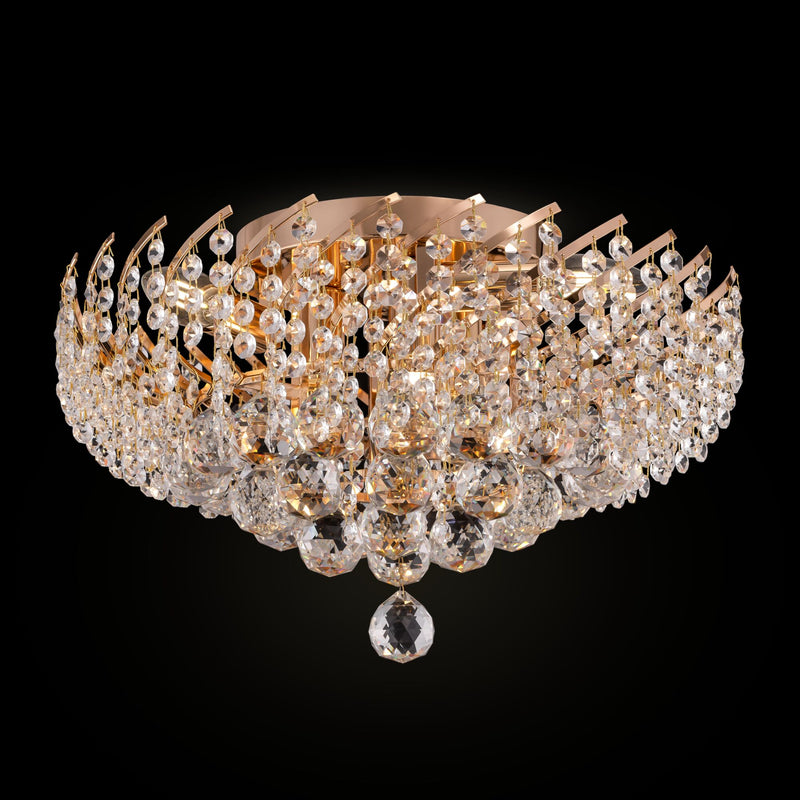 Plafoniera Living Maytoni Classic Karolina Auriu, 6XE14
