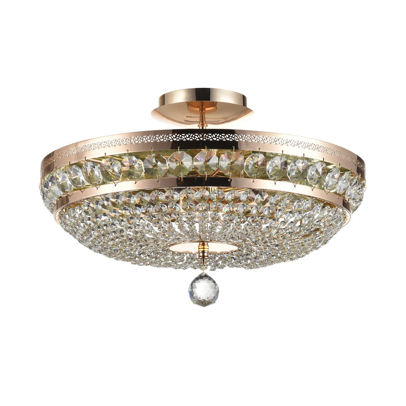 Plafoniera Living Maytoni Classic Ottilia Auriu, 6XE14