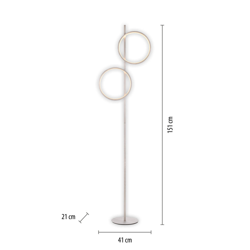 Lampadar Paul Neuhaus MINI RITUS 2xLED Argintiu