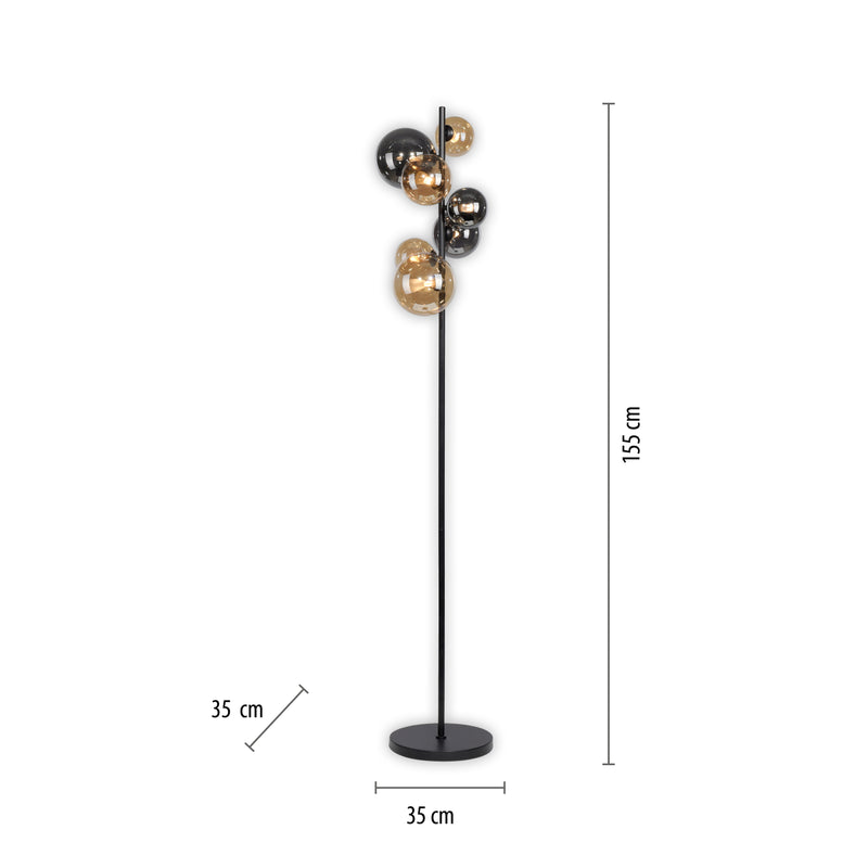Lampadar Paul Neuhaus POPSICLE 7xG9 Fumuriu