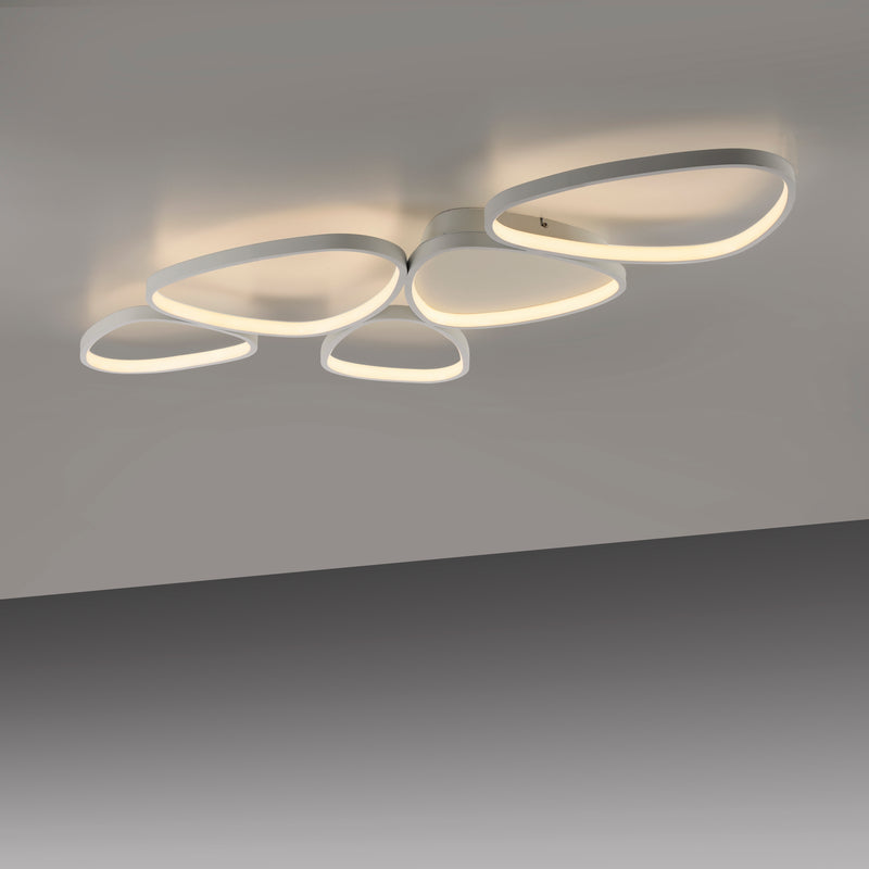 Plafoniera Zuma Line PEBBLES LED Alb