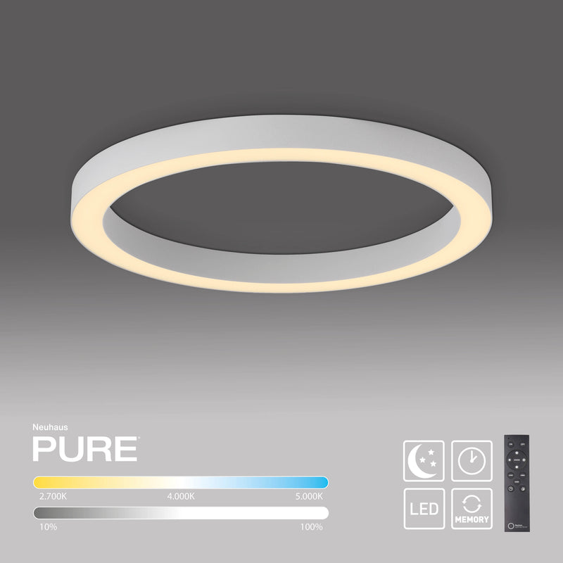 Plafoniera Paul Neuhaus PURE LINES ROUND LED Alb
