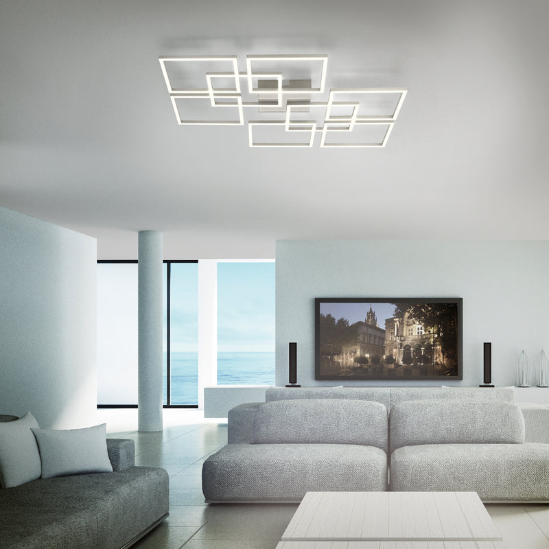 Plafoniera Paul Neuhaus Q-INIGO 8xLED Otel