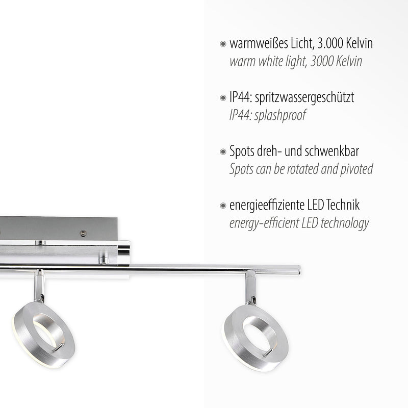 Plafoniera Paul Neuhaus SILEDA 3xLED Aluminiu