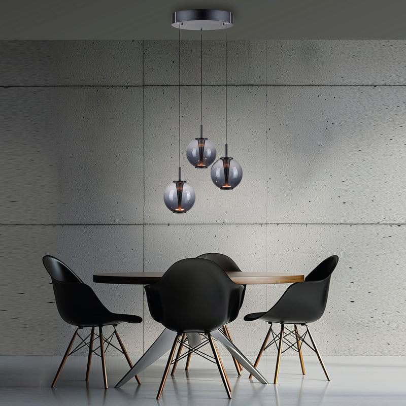 Lustra Paul Neuhaus PURE E-INFINITY 3xLED Gri