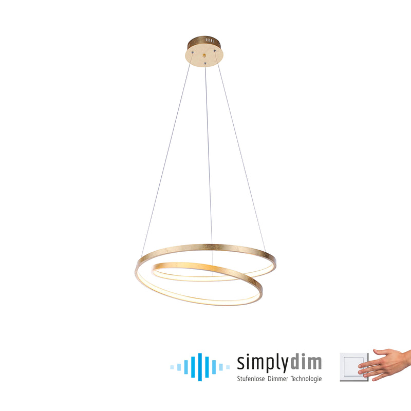 Lustra Paul Neuhaus ROMAN LED Auriu