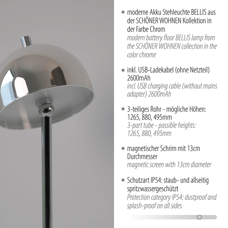 Lampadar Paul Neuhaus BELLIS LED Crom