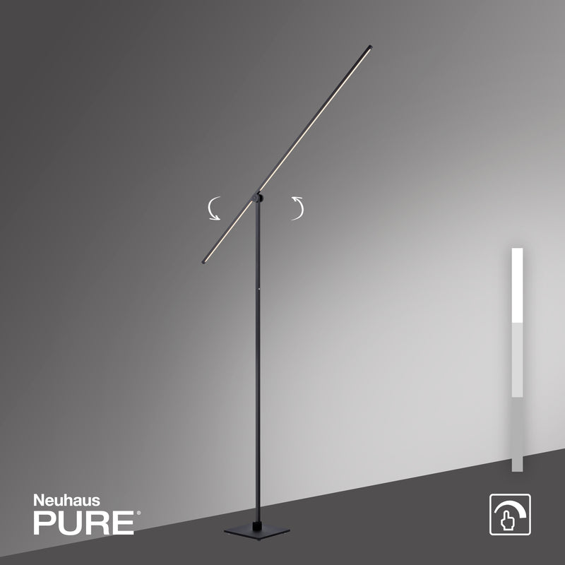 Lampadar Paul Neuhaus PURE-GRAFO LED Negru