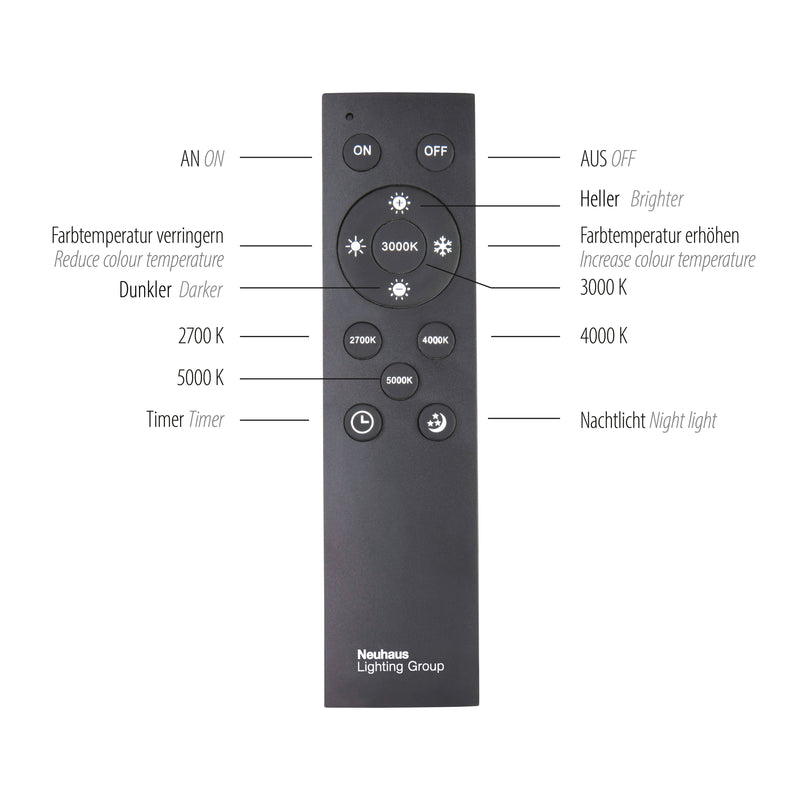 Plafoniera Paul Neuhaus PURE LOOP 2xLED Negru