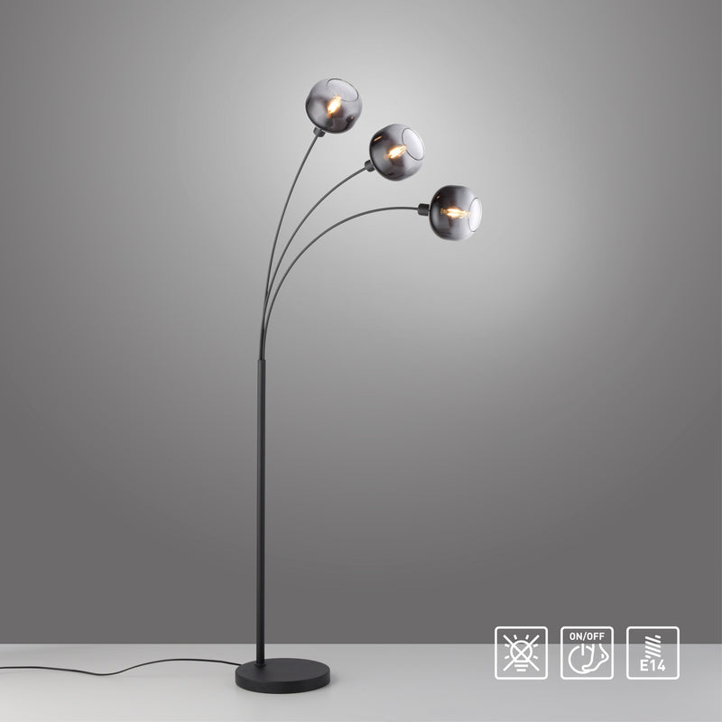 Lampadar Paul Neuhaus ZEA 3xE14 Negru