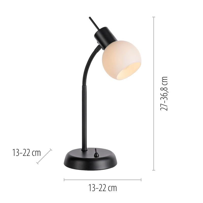 Veioza Paul Neuhaus LOKI 1xE14 Negru