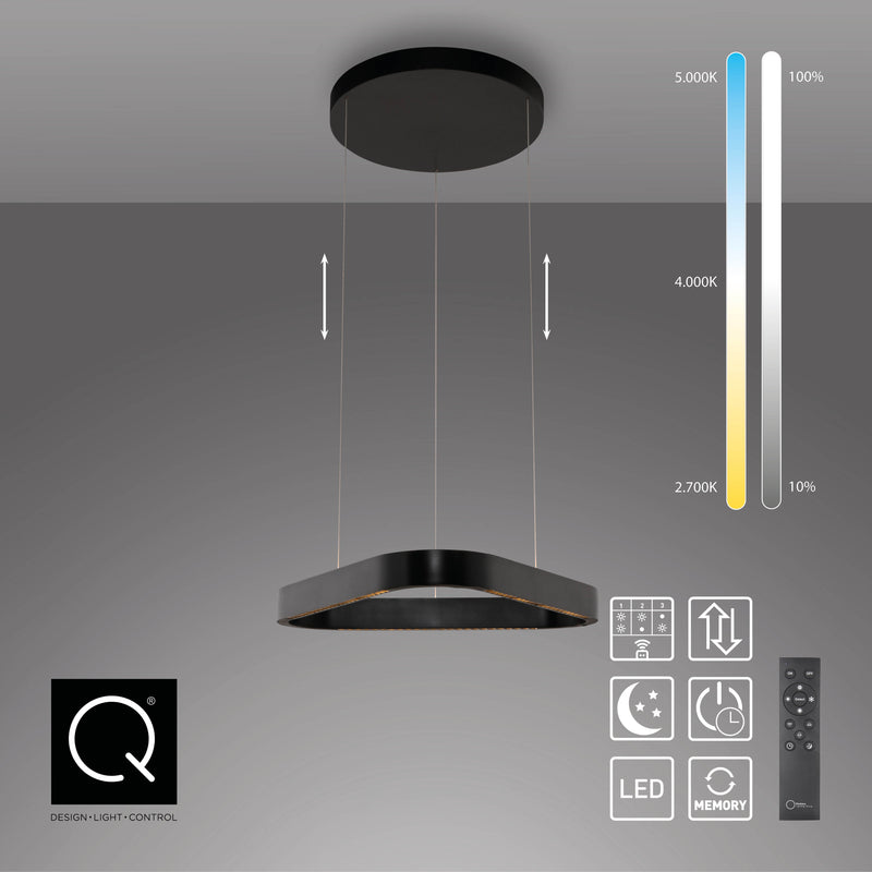 Lustra Zuma Line Q-STRETTO 2xLED Negru