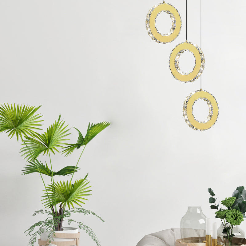 Lustra Zuma Line GIRONA LED Auriu