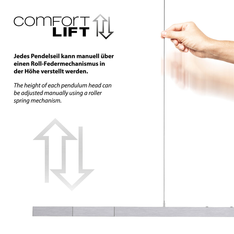 Lustra Paul Neuhaus ADRIANA COMFORT LIFT LED Argintiu