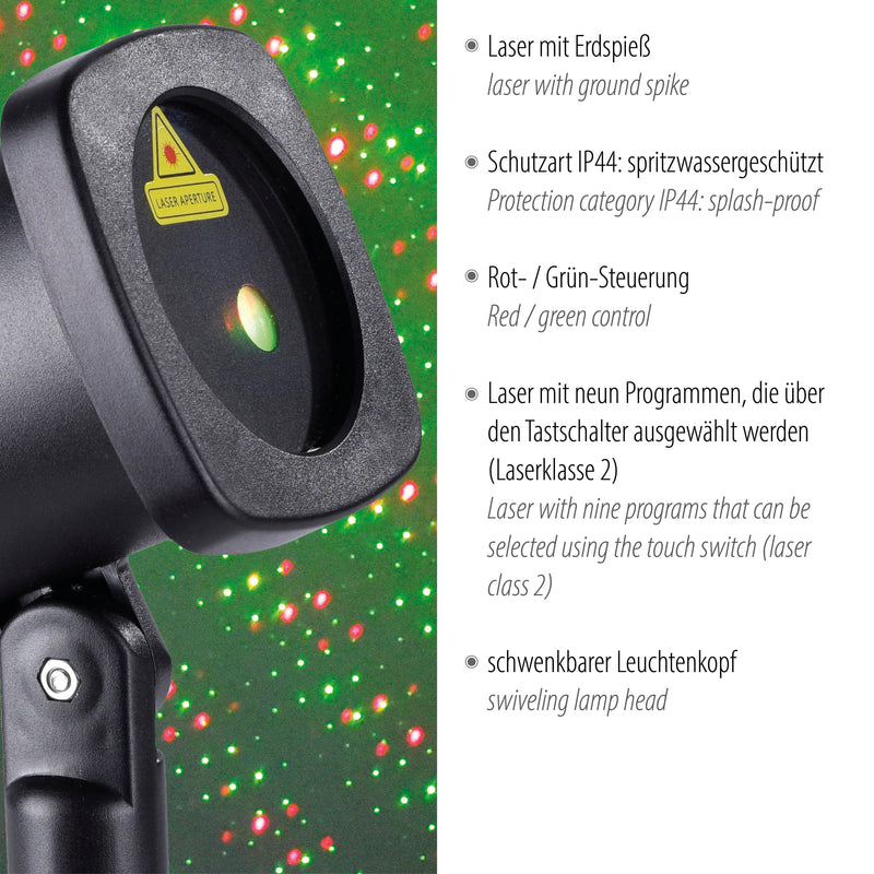 Lampa Exterior Paul Neuhaus LASER 1xLASER Negru
