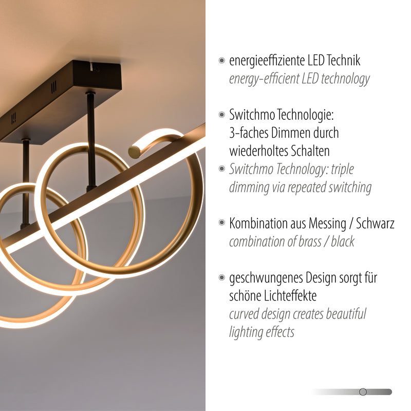 Plafoniera Paul Neuhaus EMANDA LED Negru