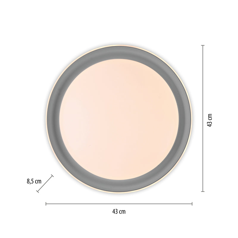 Plafoniera Paul Neuhaus SATI LED Gri Deschis