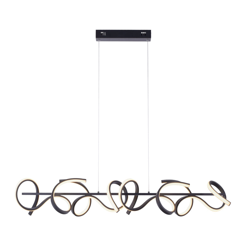 Lustra Paul Neuhaus CURLS 4xLED Negru