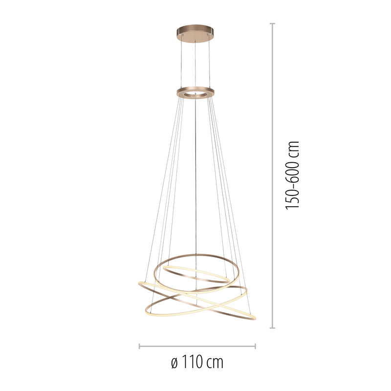 Lustra Paul Neuhaus PURE E-FLYING RINGS LED Maro