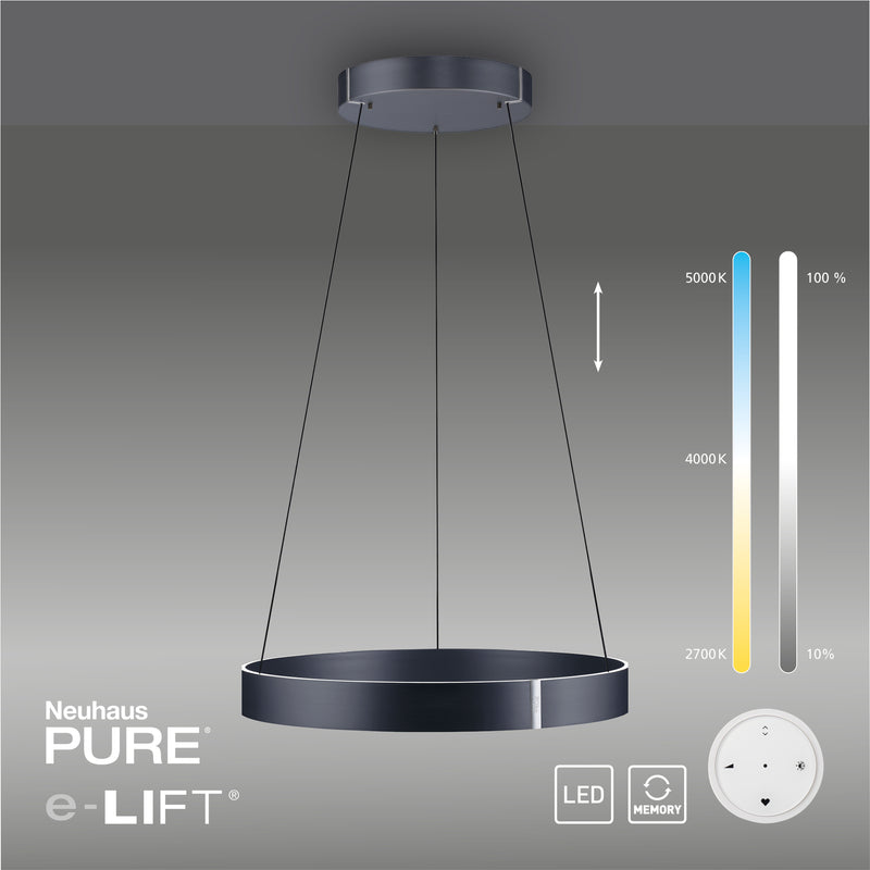 Lustra Paul Neuhaus PURE E-CLIPSE 2xLED Gri