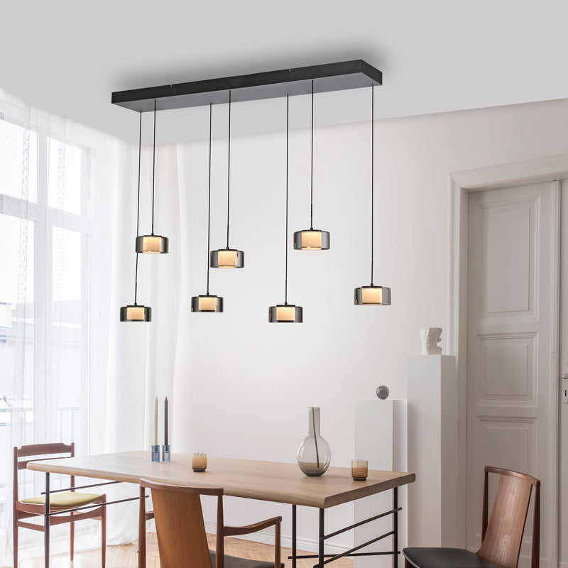Lustra Paul Neuhaus RIKA 7xLED Negru