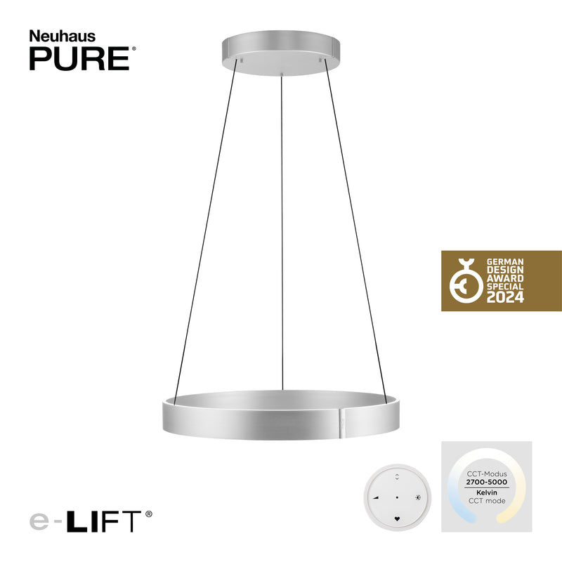 Lustra Paul Neuhaus PURE E-CLIPSE 2xLED Aluminiu