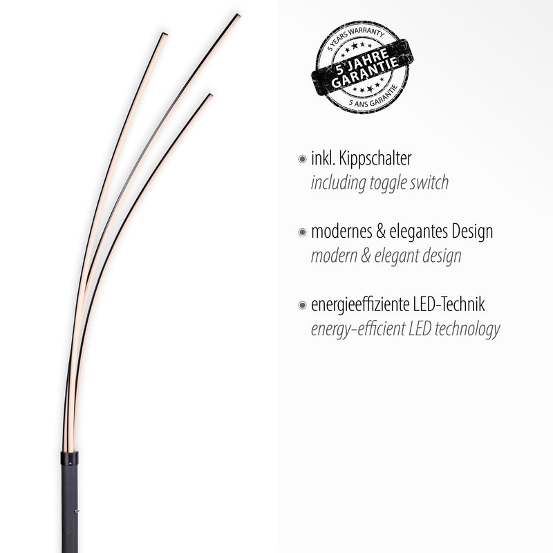Lampadar Paul Neuhaus MAJA 3xLED Negru