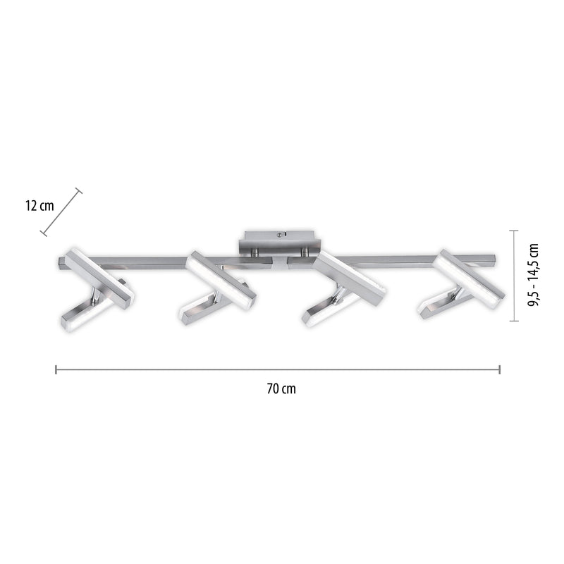 Plafoniera Paul Neuhaus RICO 8xLED-BOARD Otel