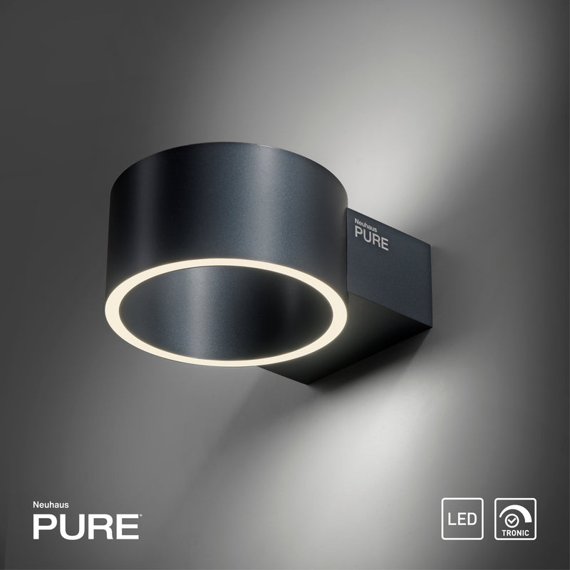 Aplica Paul Neuhaus PURE CLIPSE 2xLED Gri