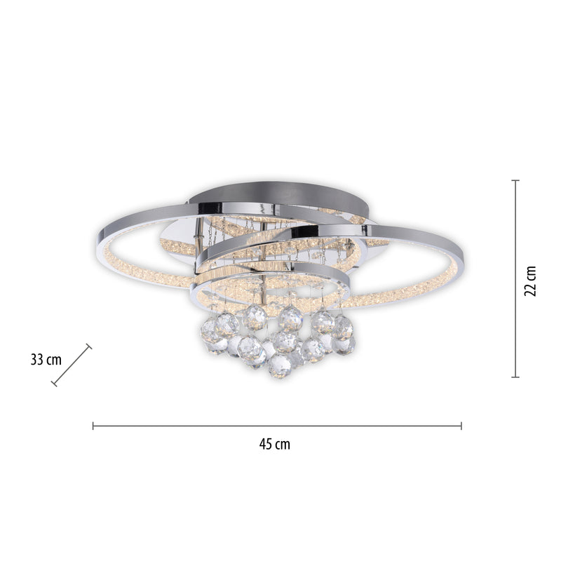 Plafoniera Paul Neuhaus ROTAZO LED Crom