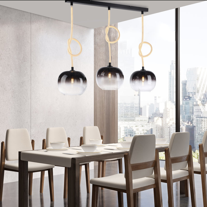 Lustra Paul Neuhaus LUMA 3xE27/LED Negru