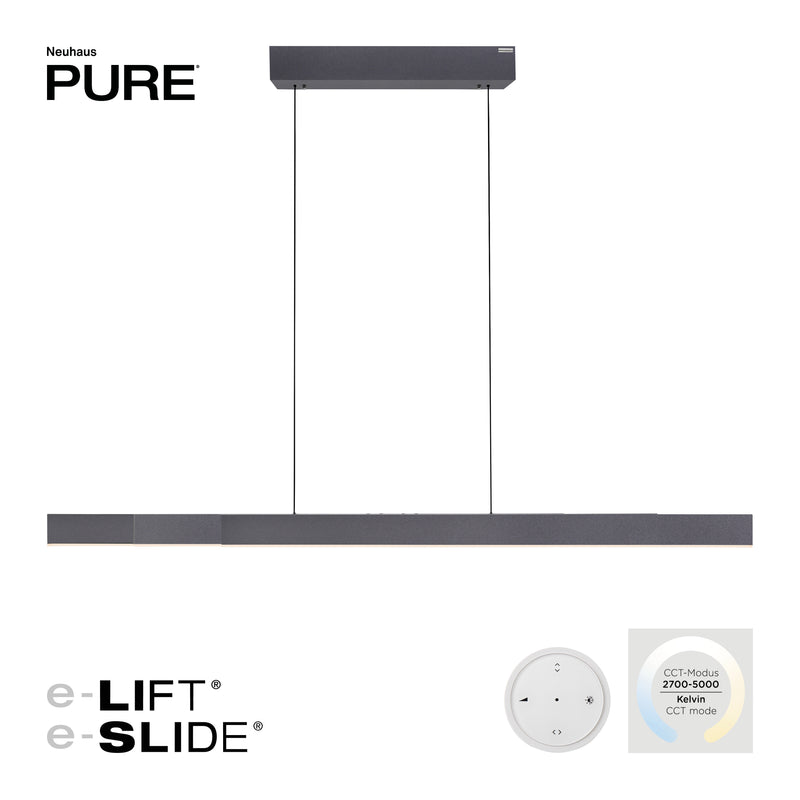 Lustra Paul Neuhaus PURE MOTO-RISE 3xLED Negru