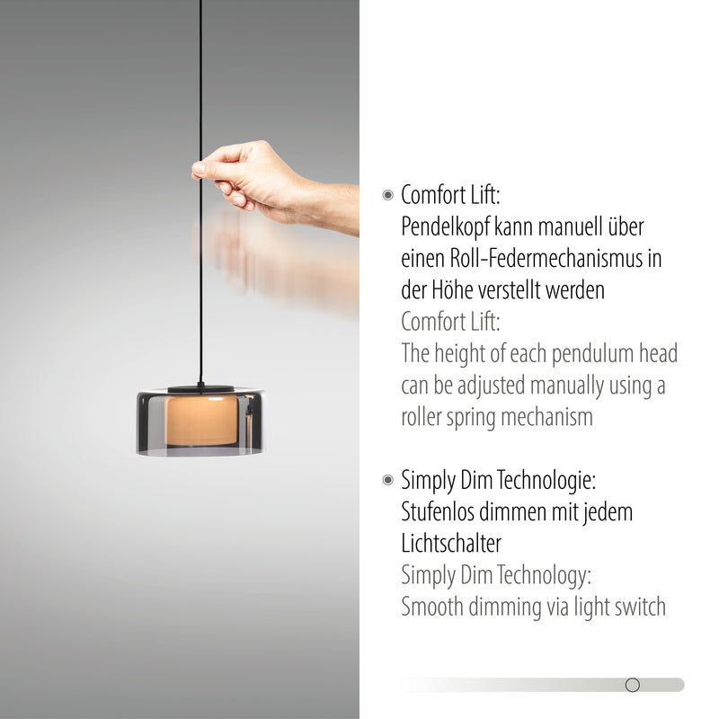 Lustra Paul Neuhaus RIKA 3xLED Negru
