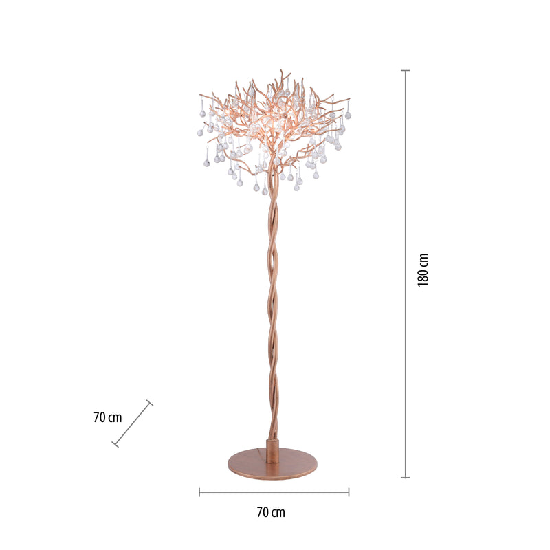 Lampadar Paul Neuhaus ICICLE 5xG9 Alama Vintage