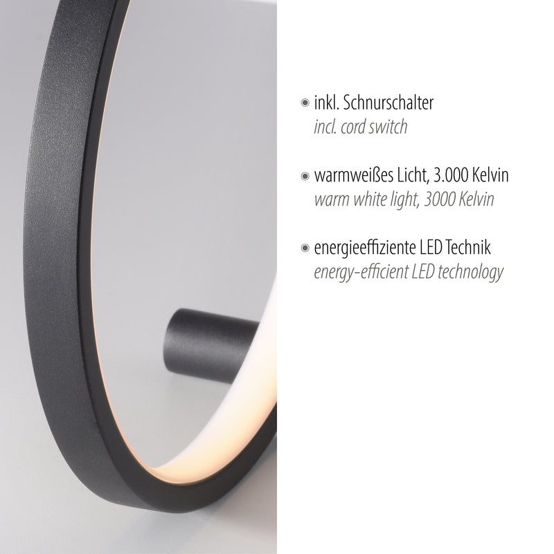 Veioza Paul Neuhaus MINI RITUS LED Negru