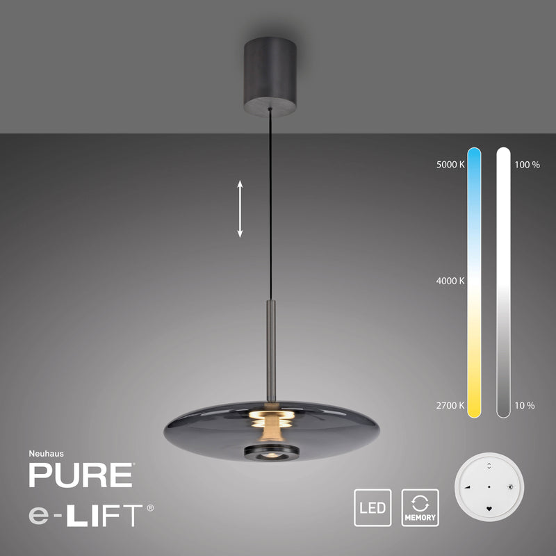 Lustra Paul Neuhaus PURE E-VITRUM 2xLED Gri