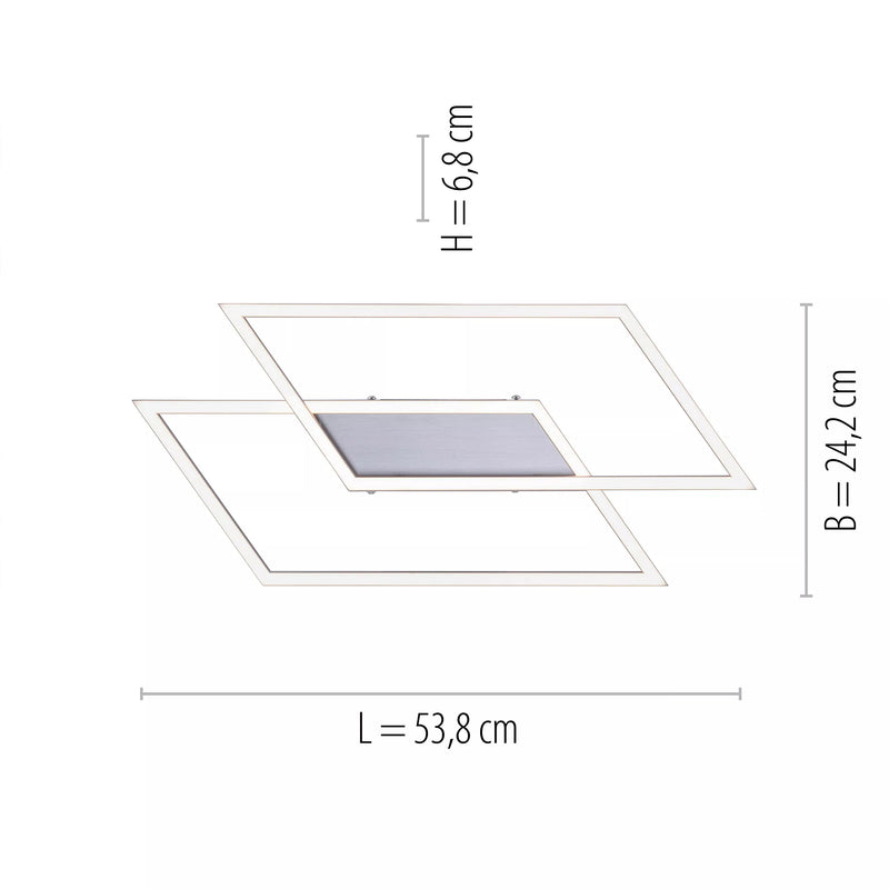 Plafoniera Paul Neuhaus INIGO 2xLED Otel