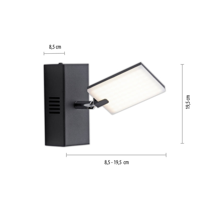 Aplica Paul Neuhaus PURE-MIRA LED Antracit