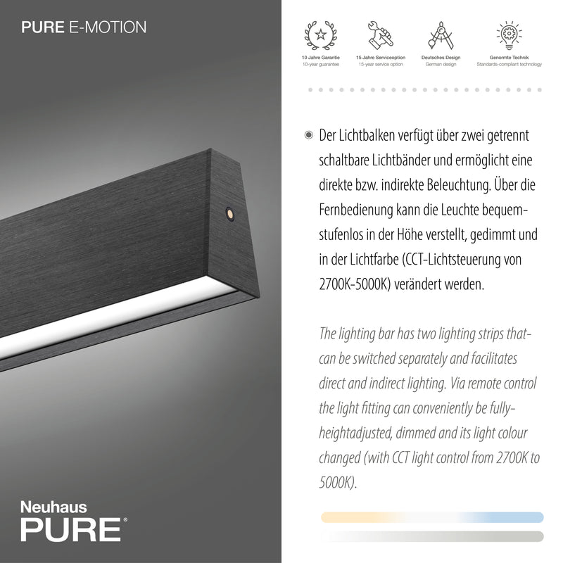 Lustra Paul Neuhaus PURE E-MOTION 2xLED Gri