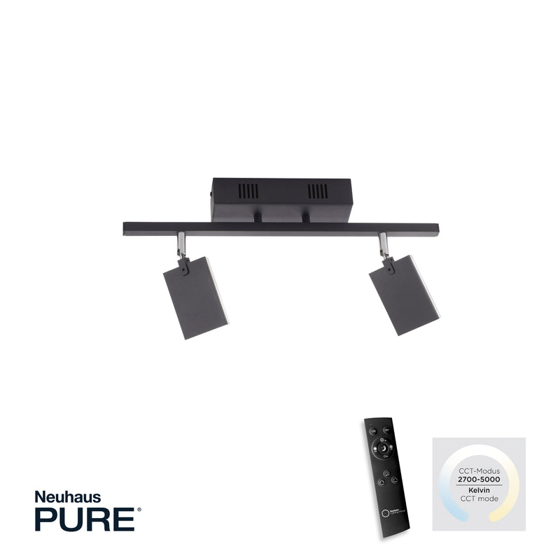 Plafoniera Paul Neuhaus PURE-MIRA 2xLED Negru