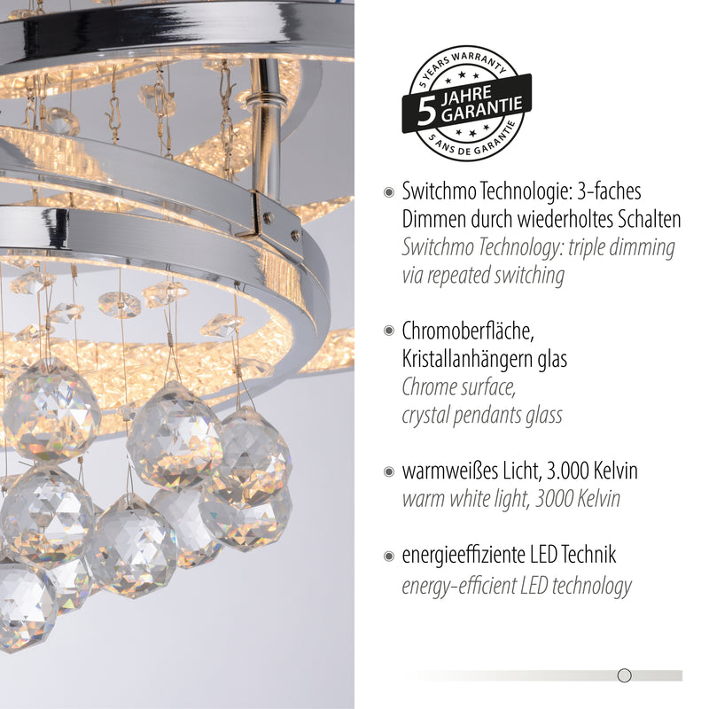 Plafoniera Paul Neuhaus ROTAZO LED Crom