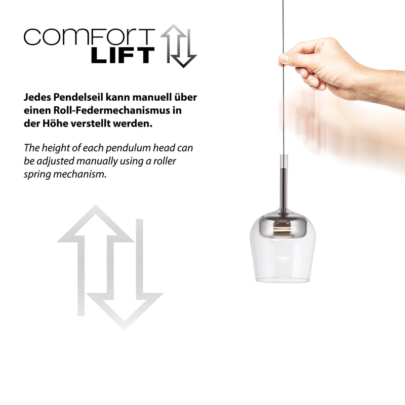 Lustra Paul Neuhaus Q-KON LED Argintiu