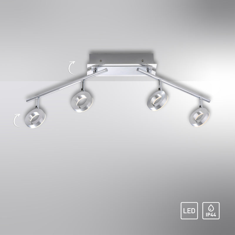 Plafoniera Paul Neuhaus SILEDA 4xLED Aluminiu