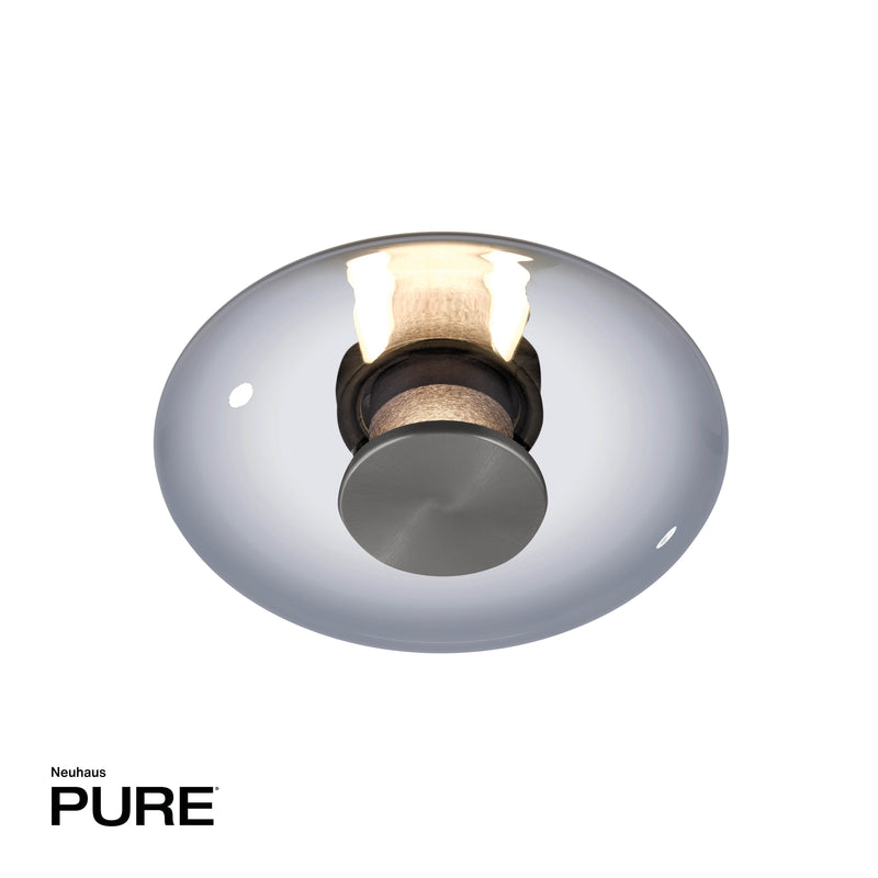 Aplica Paul Neuhaus PURE VITRUM LED Gri