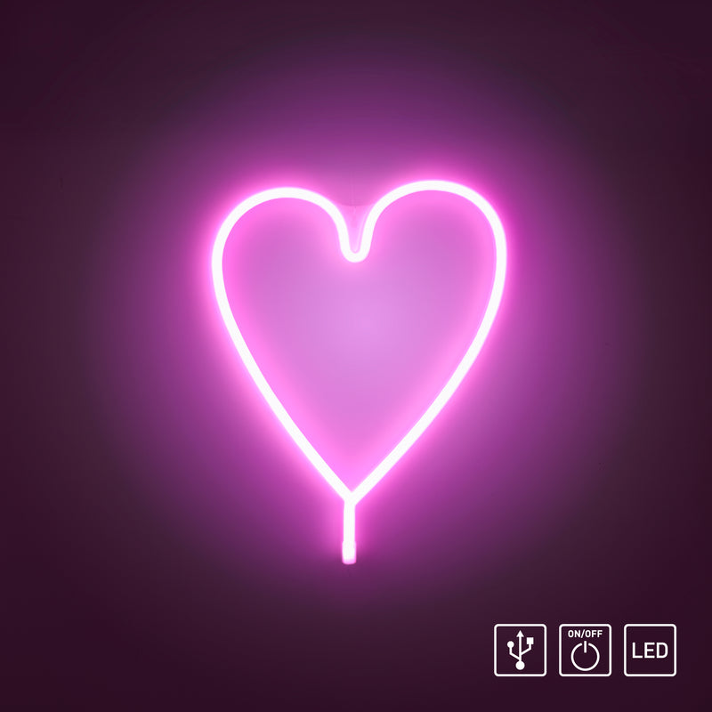Aplica Paul Neuhaus NEON-HERZ LED Roz