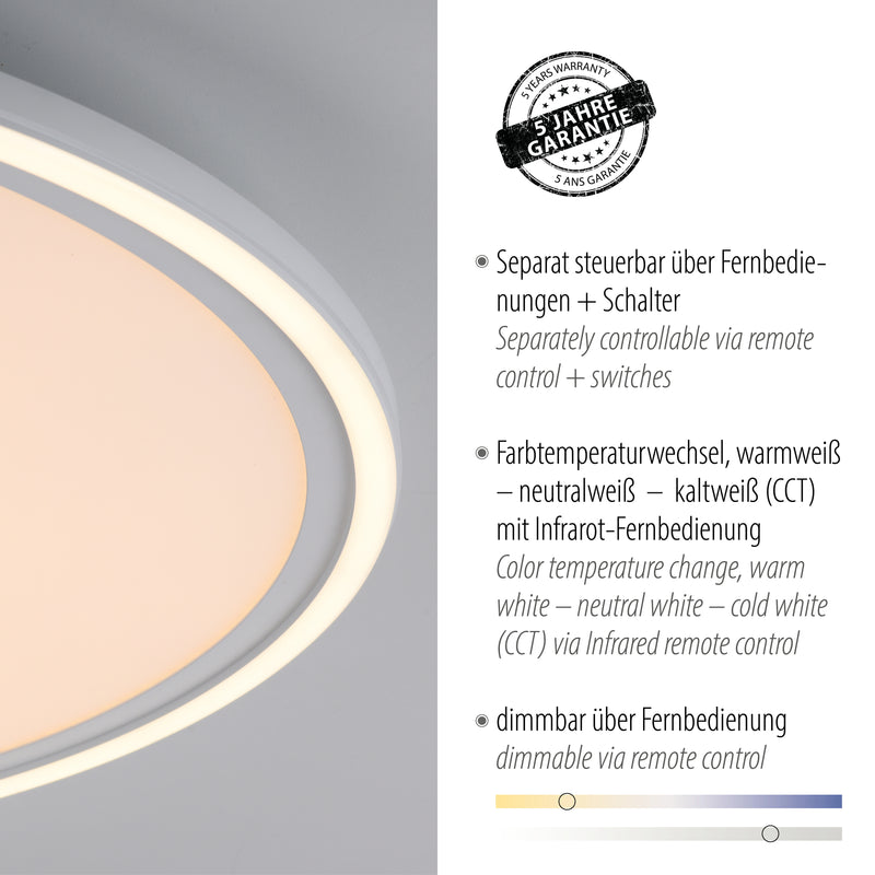 Plafoniera Paul Neuhaus EDGING LED Alb
