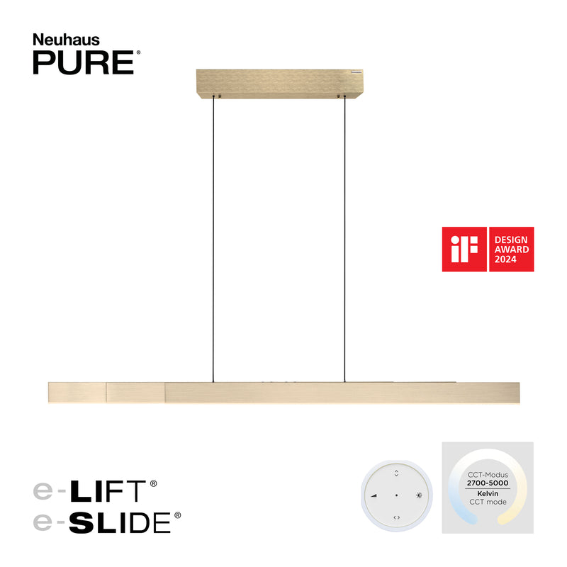 Lustra Paul Neuhaus PURE-MOTO-RISE 3xLED Auriu