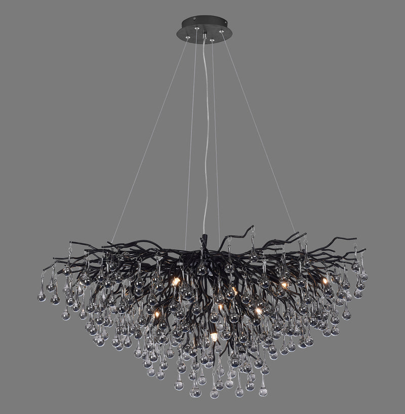 Lustra Paul Neuhaus ICICLE 10xG9 Negru